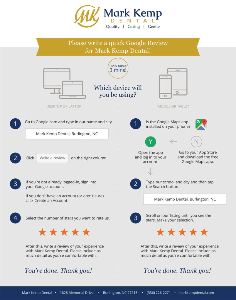 how to leave a Google review